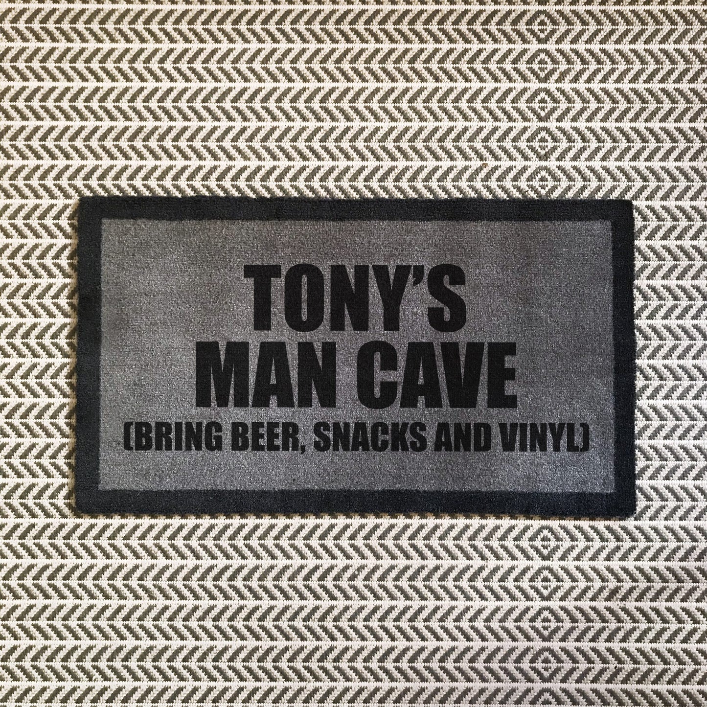 Personalised ‘Man Cave’ Internal Doormat