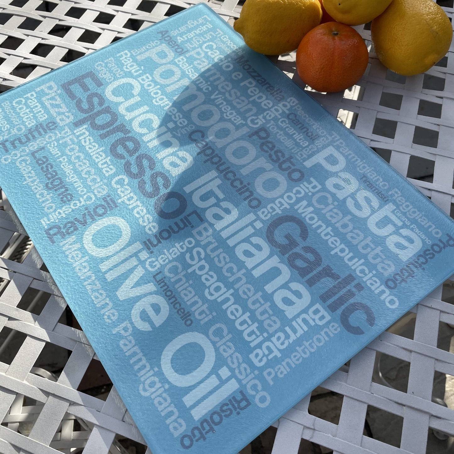 Italian Kitchen Glass Chopping Board