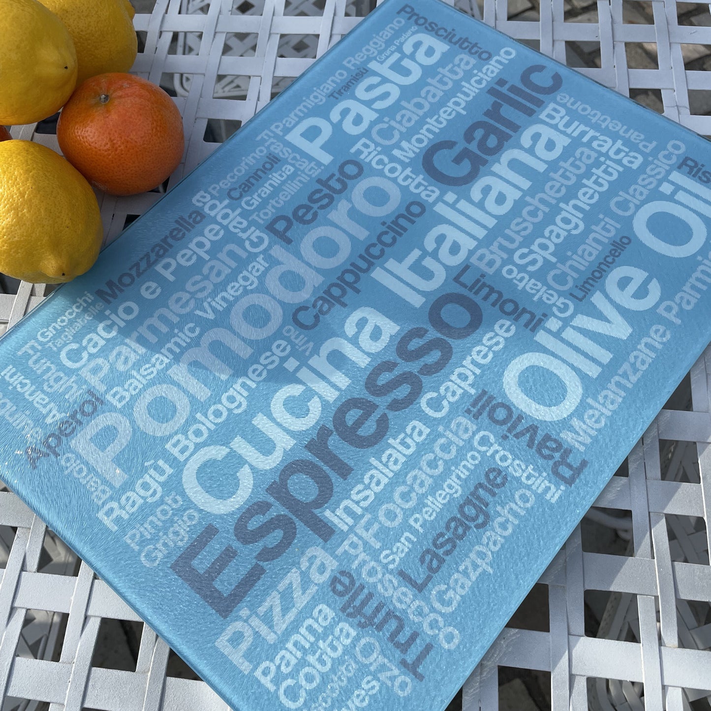 Italian Kitchen Glass Chopping Board