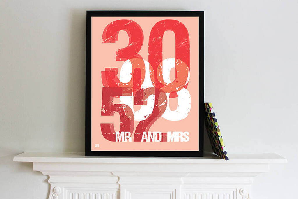 'Personalised Date' Fine Art Print
