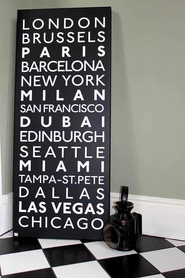 Destinations Bus Blind