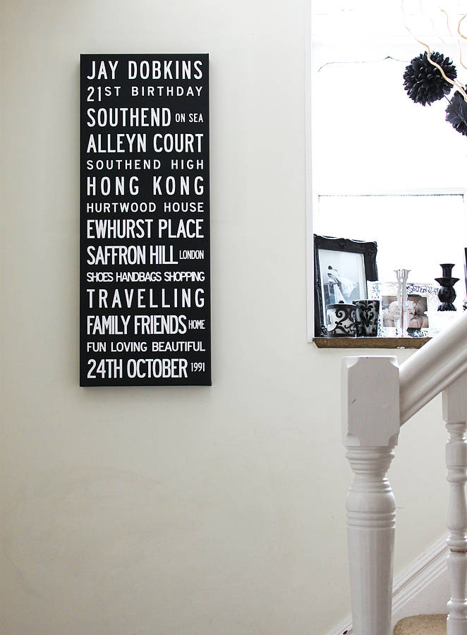 Destinations Bus Blind