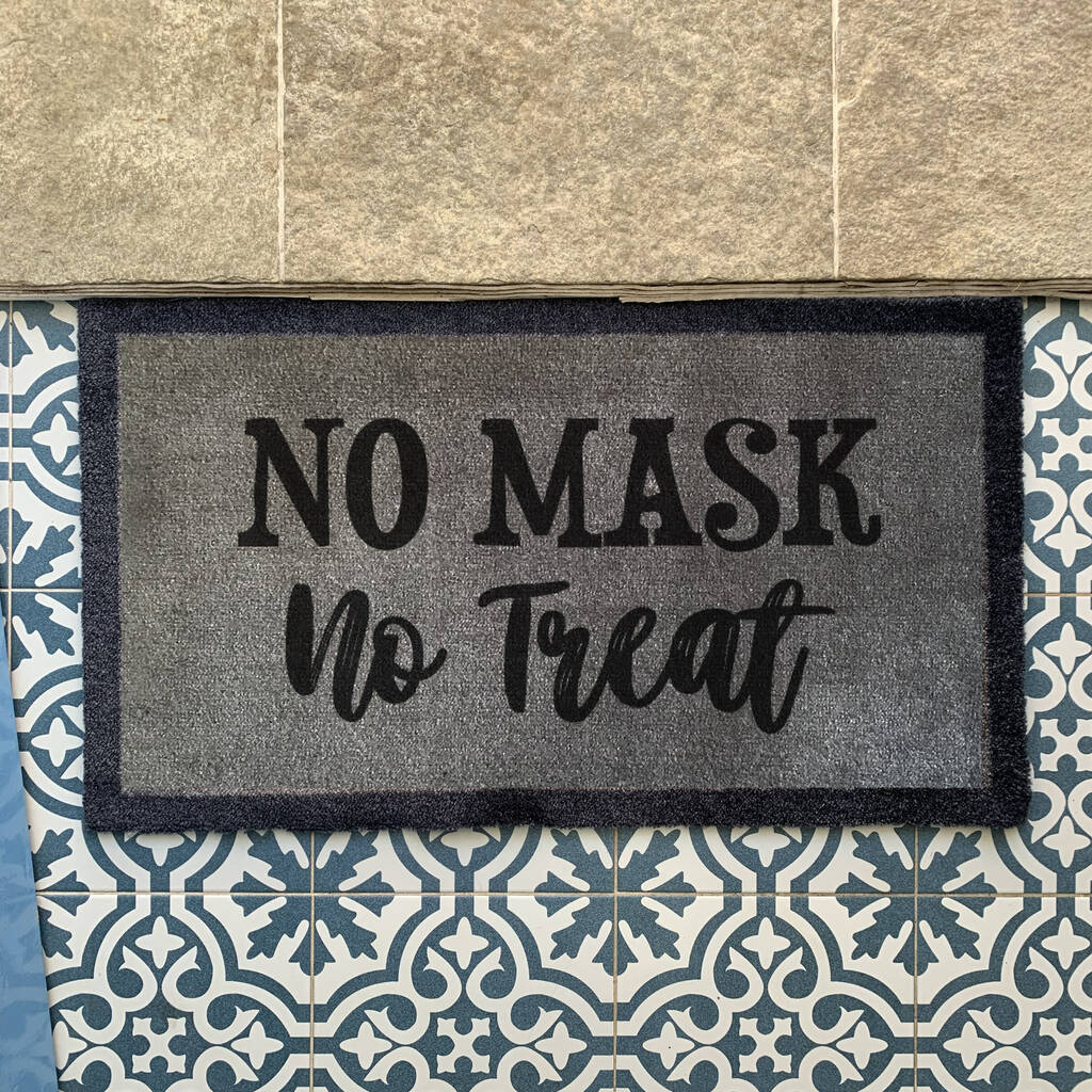 Halloween ‘No Mask, No Treat’ Internal Doormat