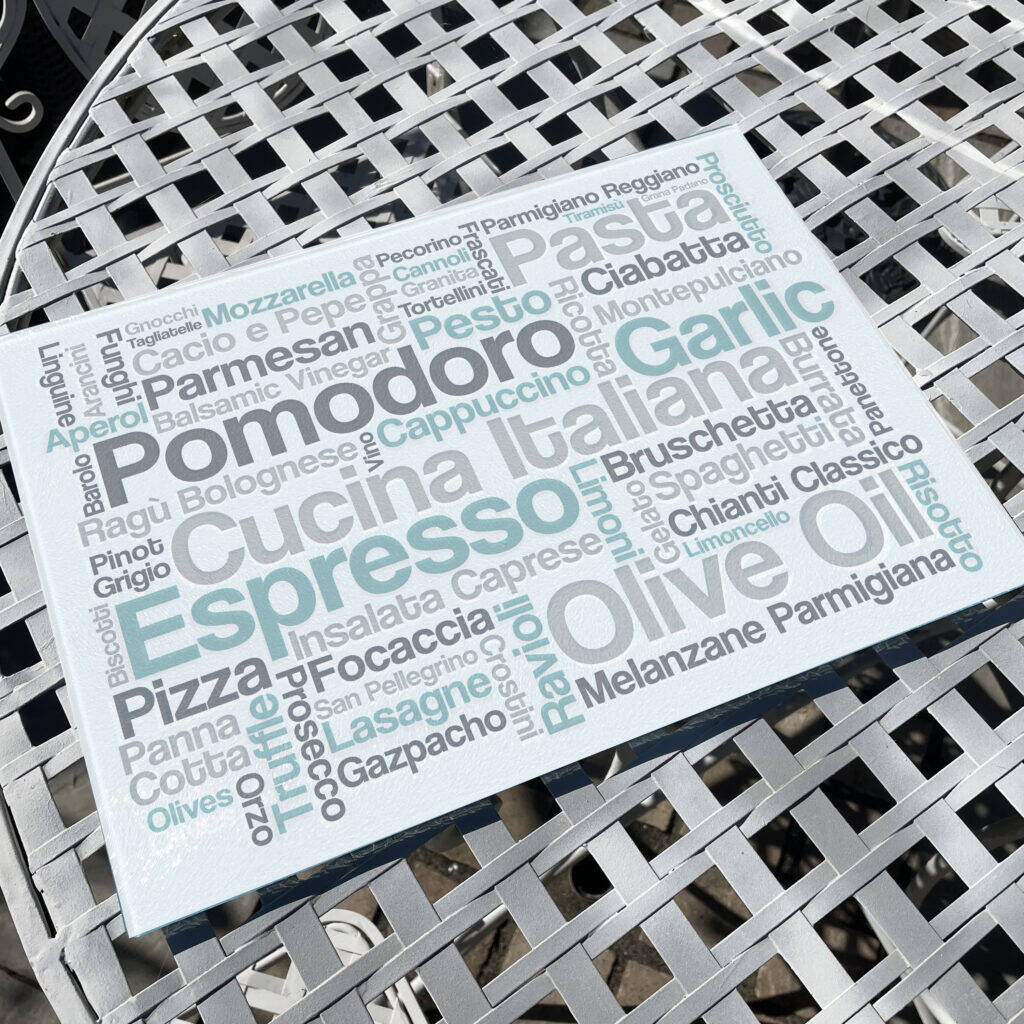 Personalised Glass Chopping Board