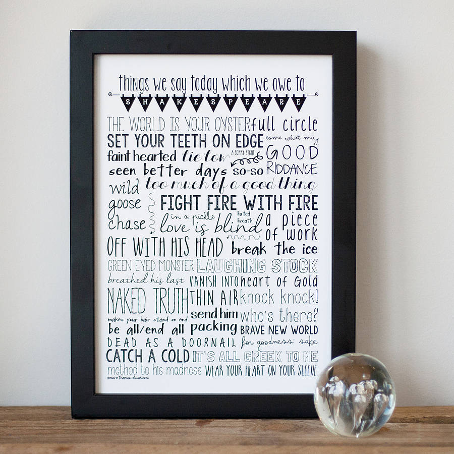 Shakespeare Print