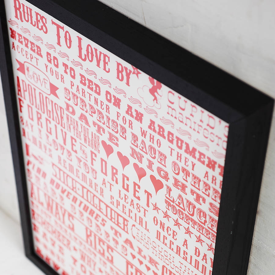 ‘Rules To Love By’ Giclée Print