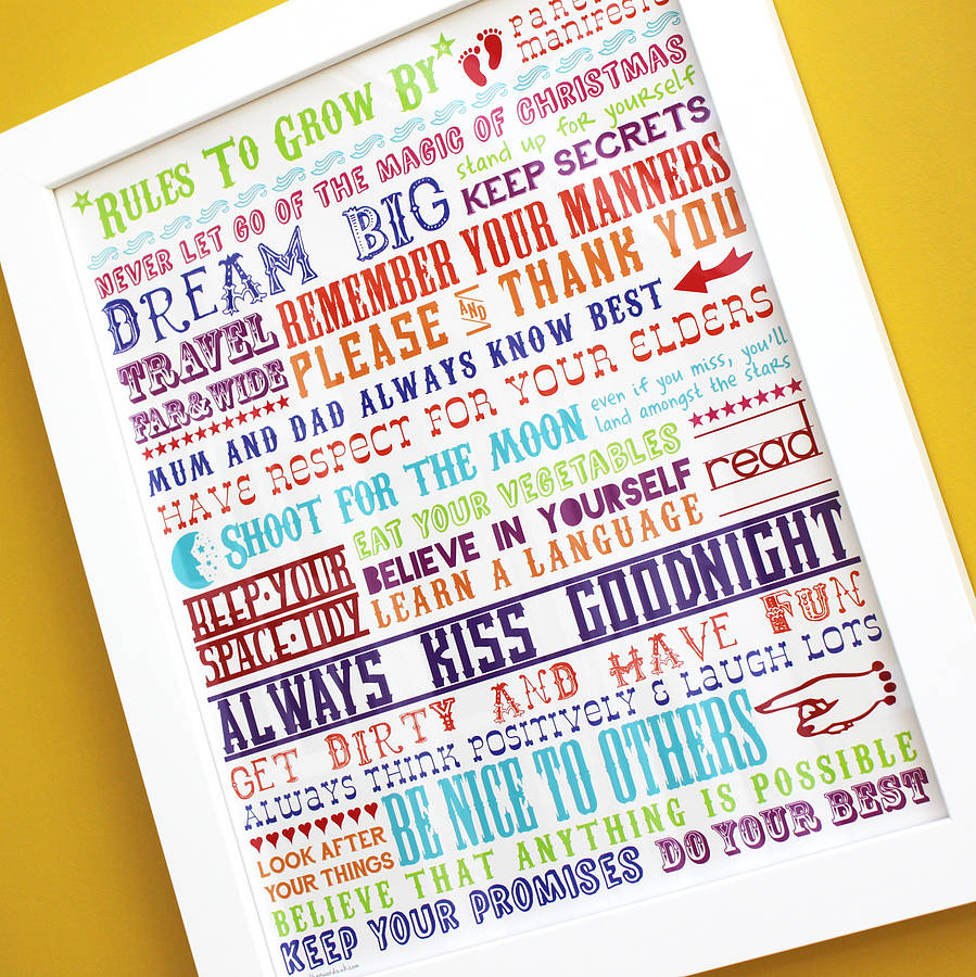 ‘Rules To Grow By’