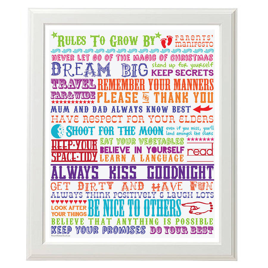 ‘Rules To Grow By’