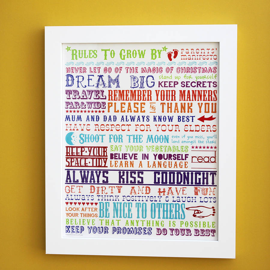 ‘Rules To Grow By’