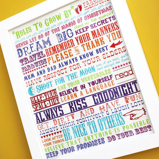 Back to school&#8230;.Rules To Grow By