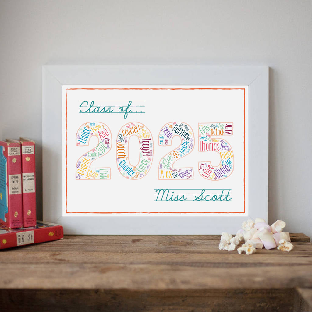 ‘Class Of...’ Teacher Print