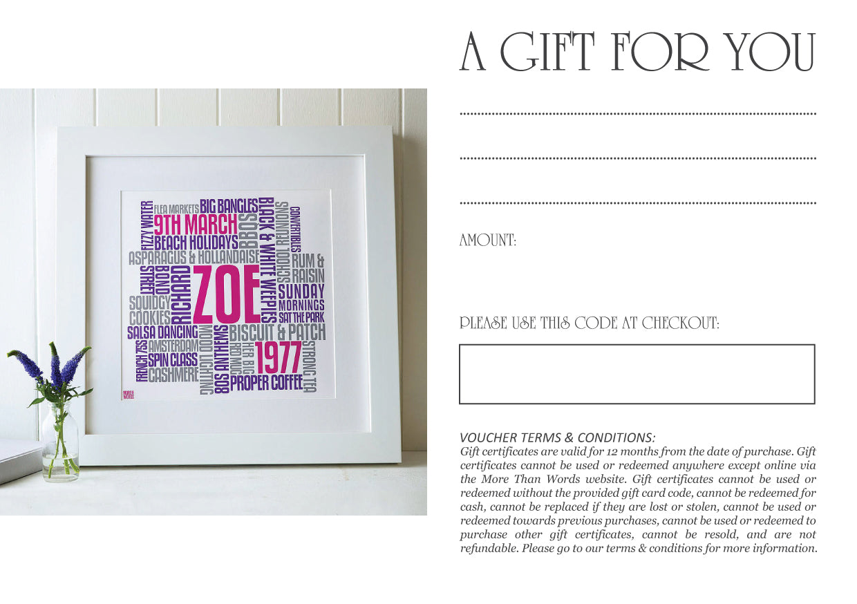 Gift Voucher Artwork