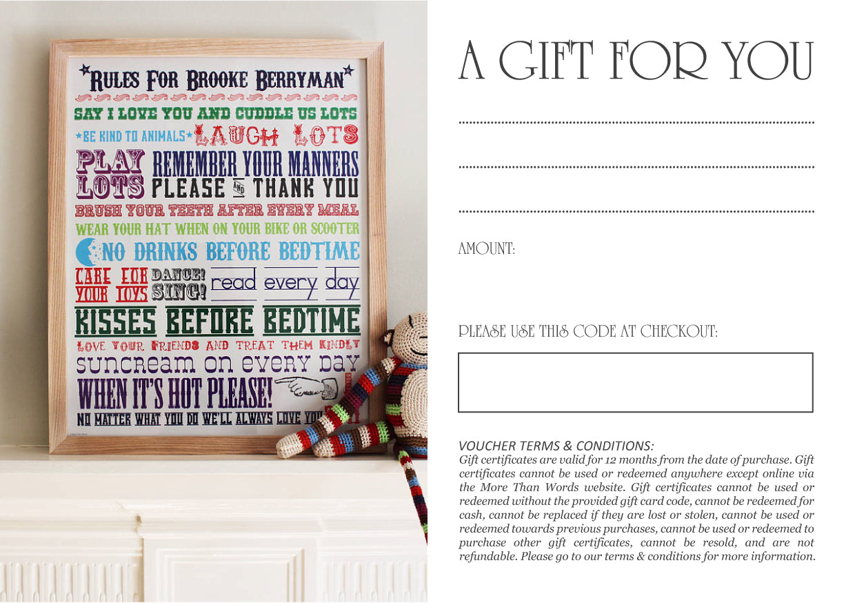 Gift Voucher Artwork