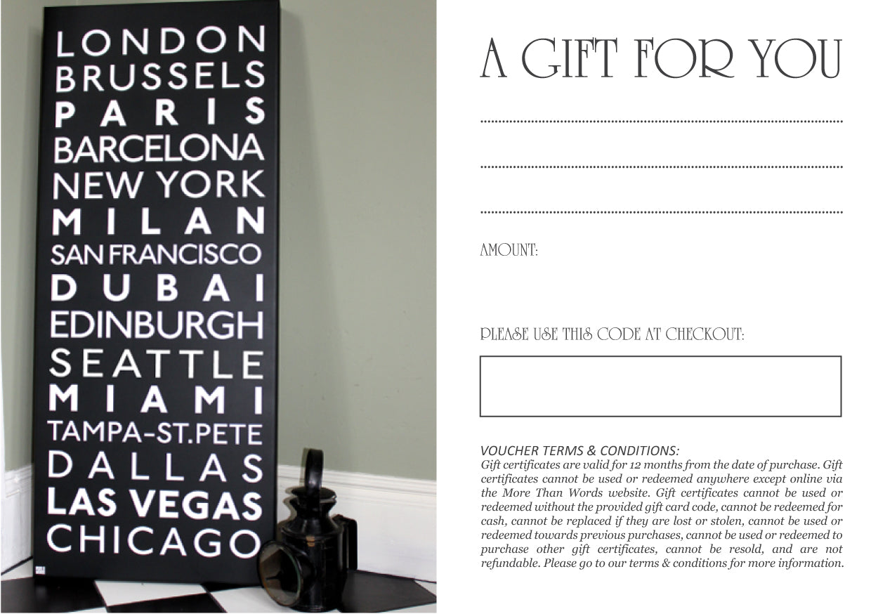 Gift Voucher Artwork