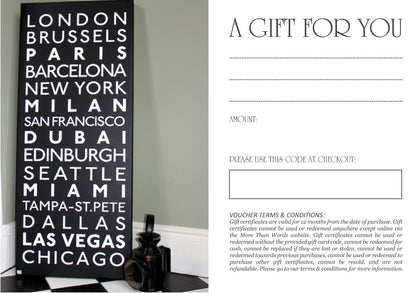 Gift Voucher Artwork