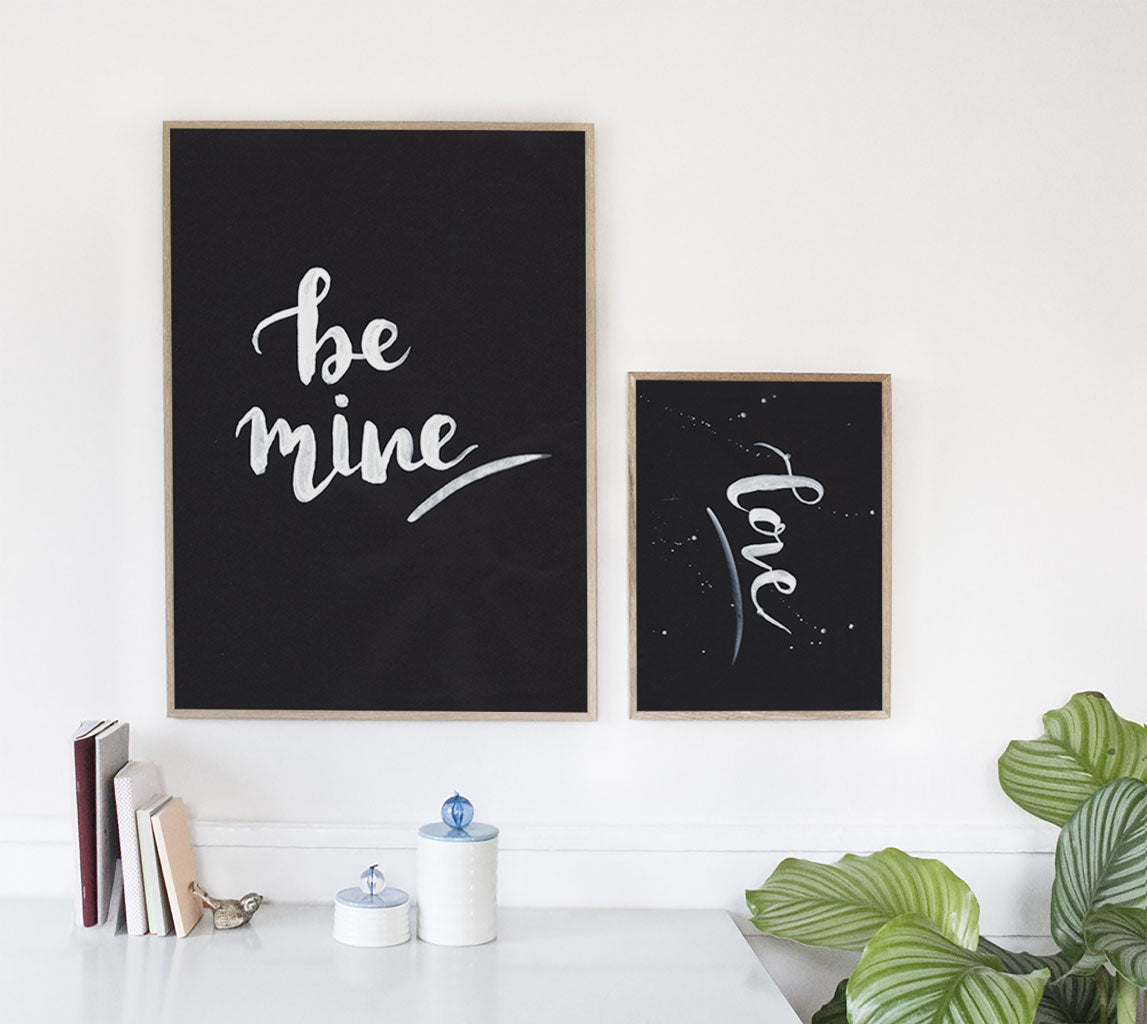 ‘Be mine’ print
