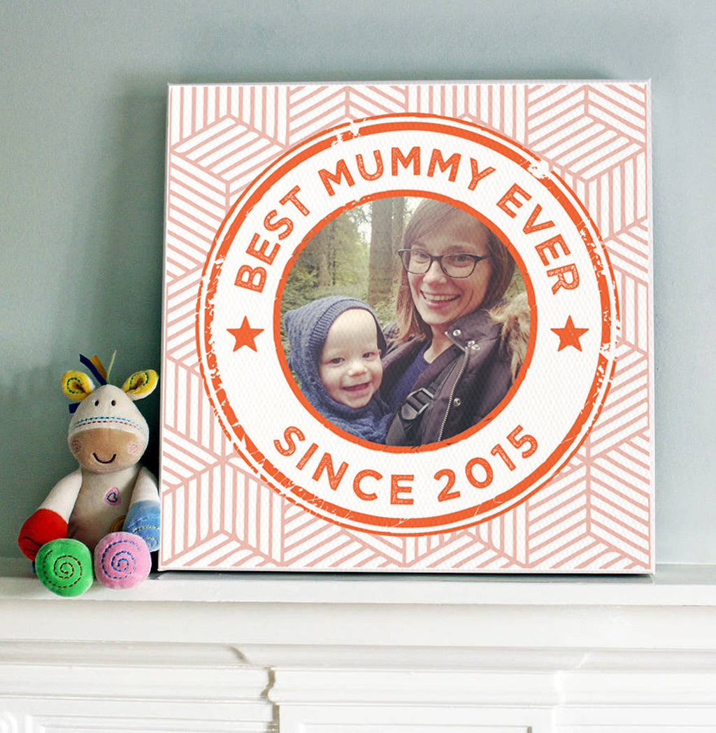 ‘Best Mum’ Stamp Print