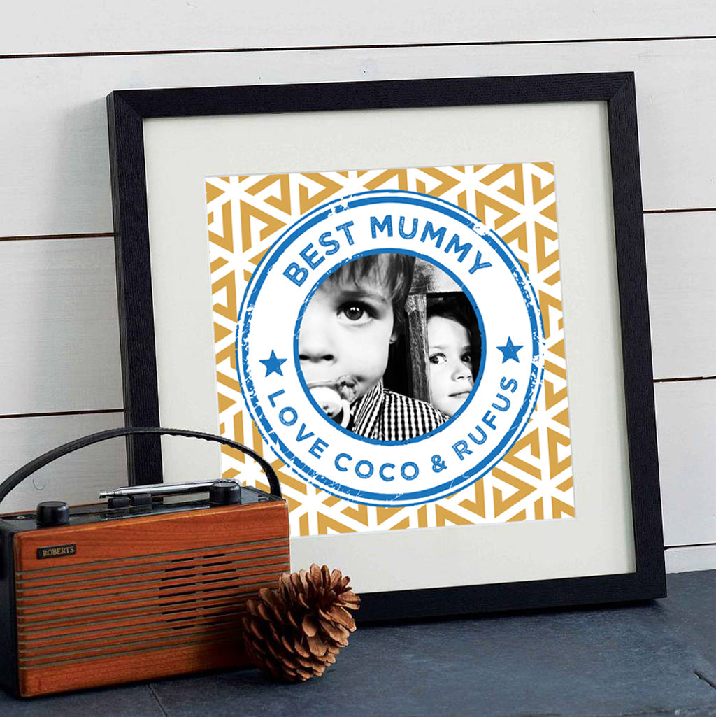 ‘Best Mum’ Stamp Print