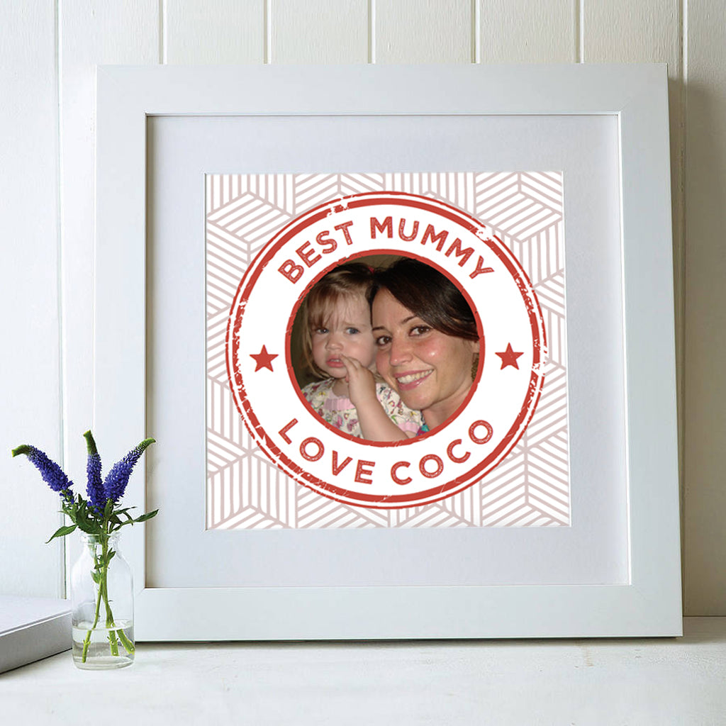 ‘Best Mum’ Stamp Print