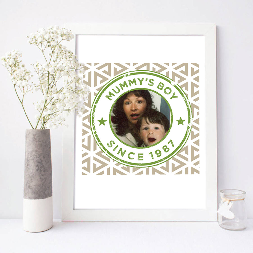‘Best Mum’ Stamp Print