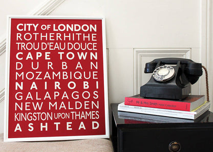 Destinations Bus Blind