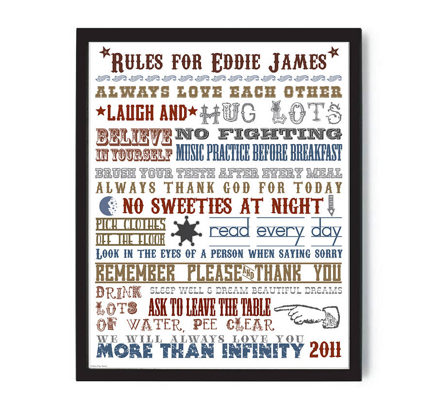 Family House Rules