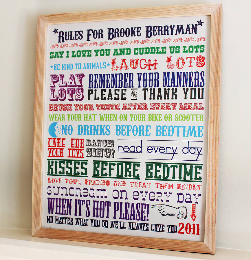 Family House Rules