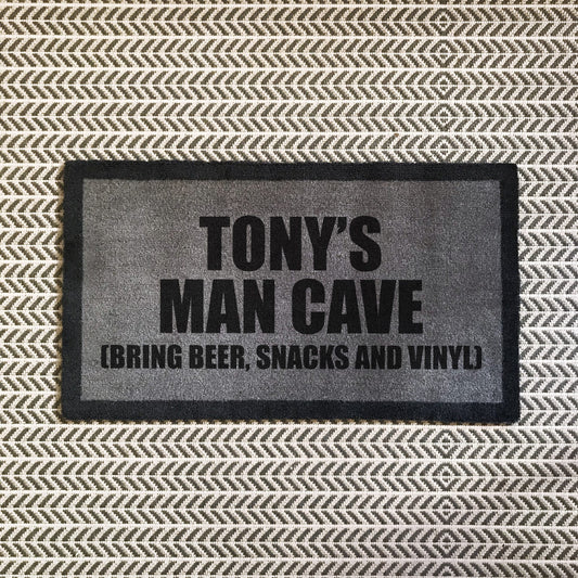 Personalised ‘Man Cave’ Internal Doormat