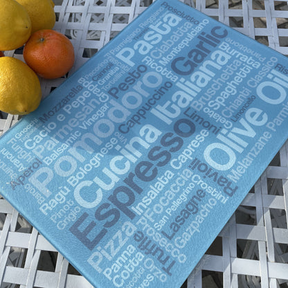 Italian Kitchen Glass Chopping Board