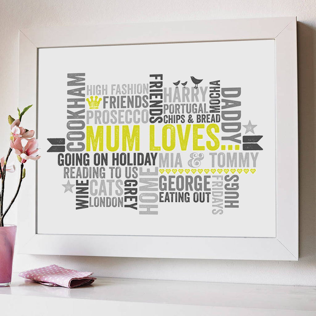 Personalised ‘Loves’ Gift Print