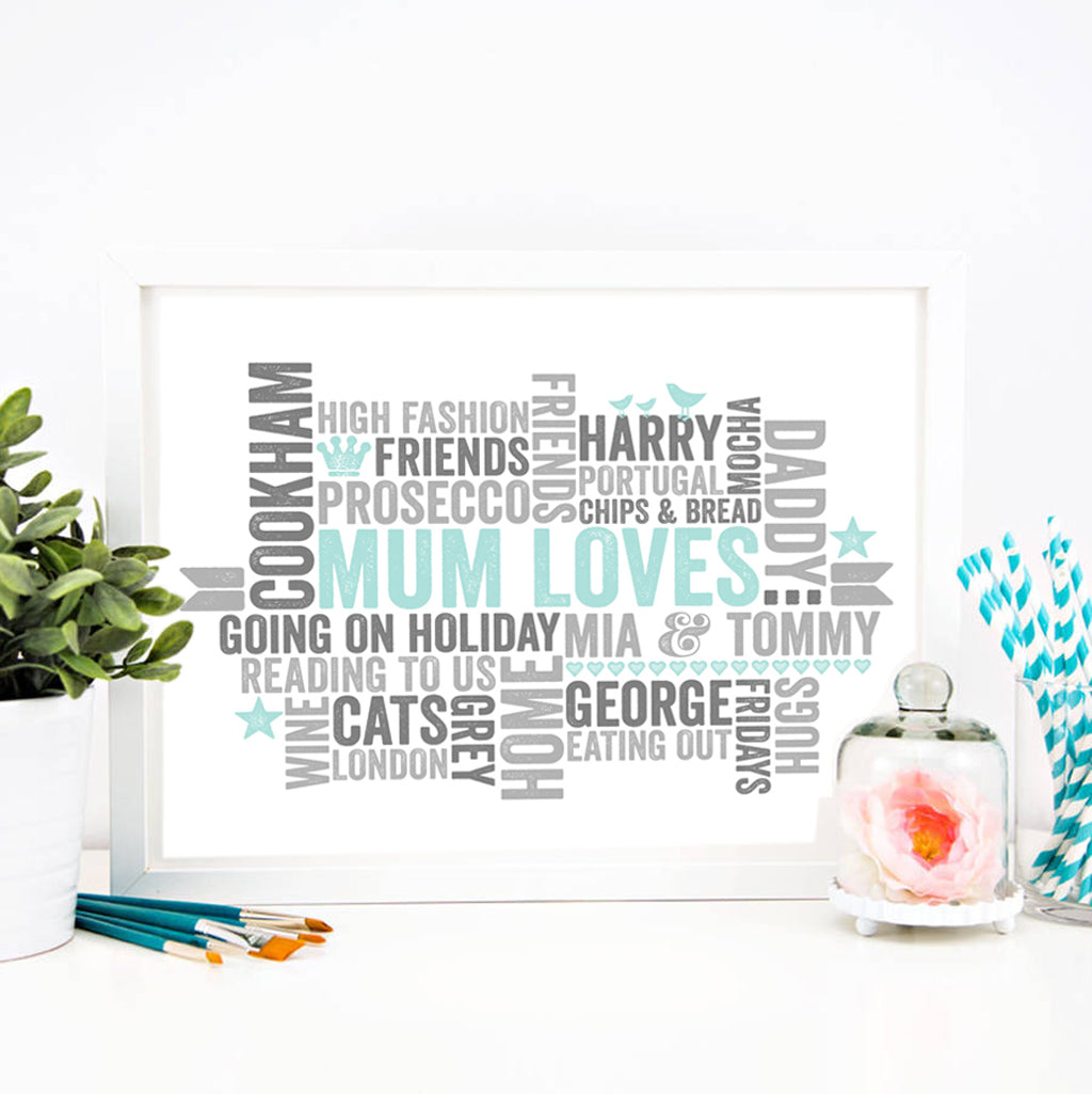 Personalised ‘Loves’ Gift Print