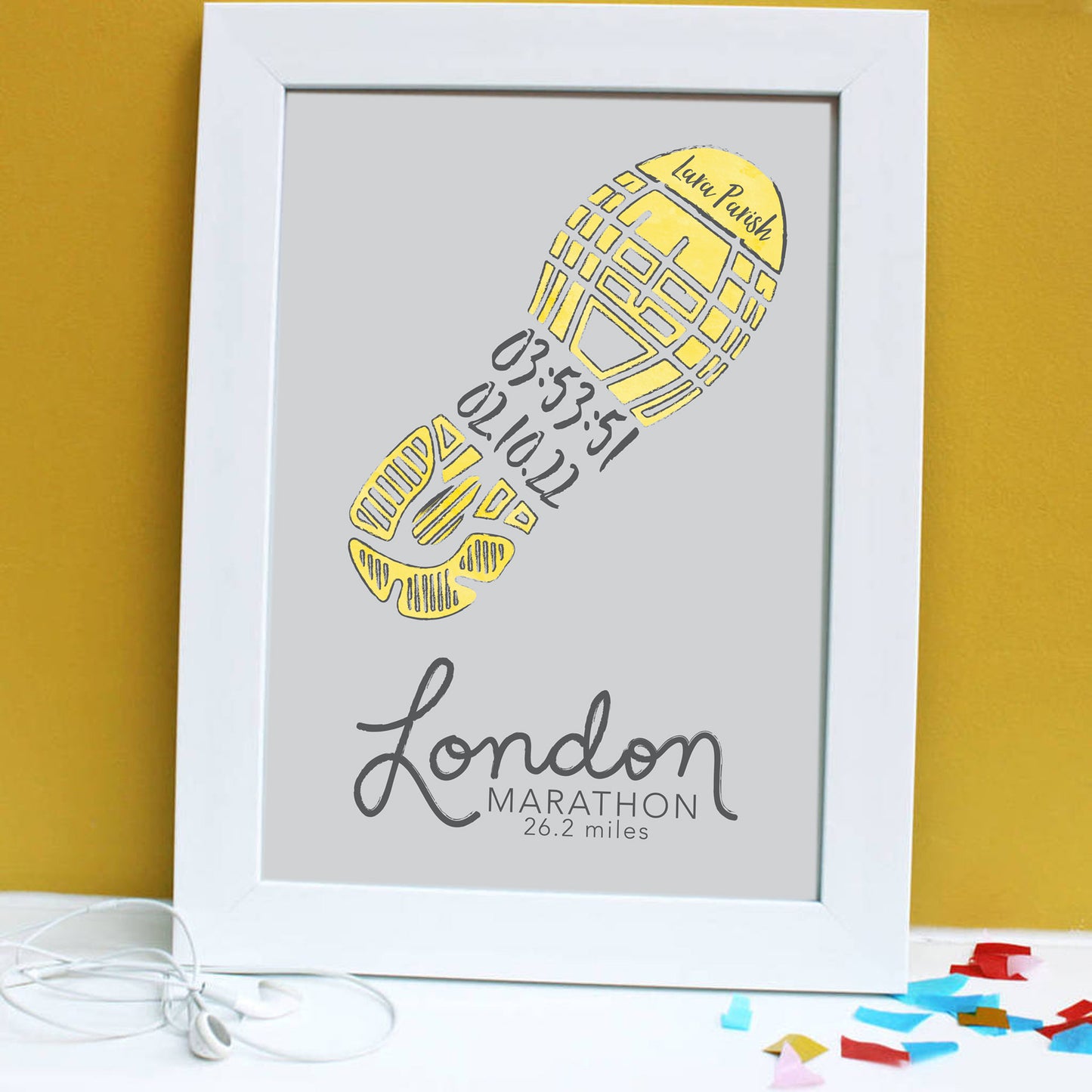 Personalised Marathon Poster Print