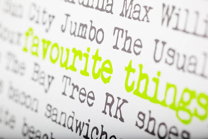 Favourite Things