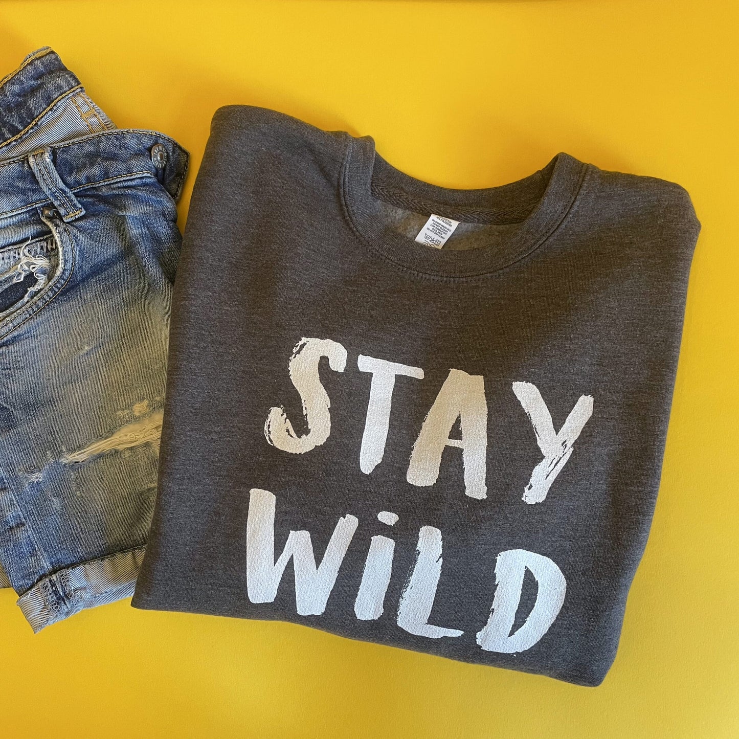 ’Stay Wild’ women’s sweatshirt