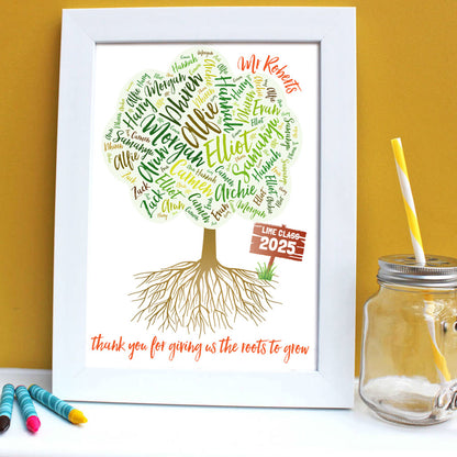 Personalised Class Tree Teacher’s Print