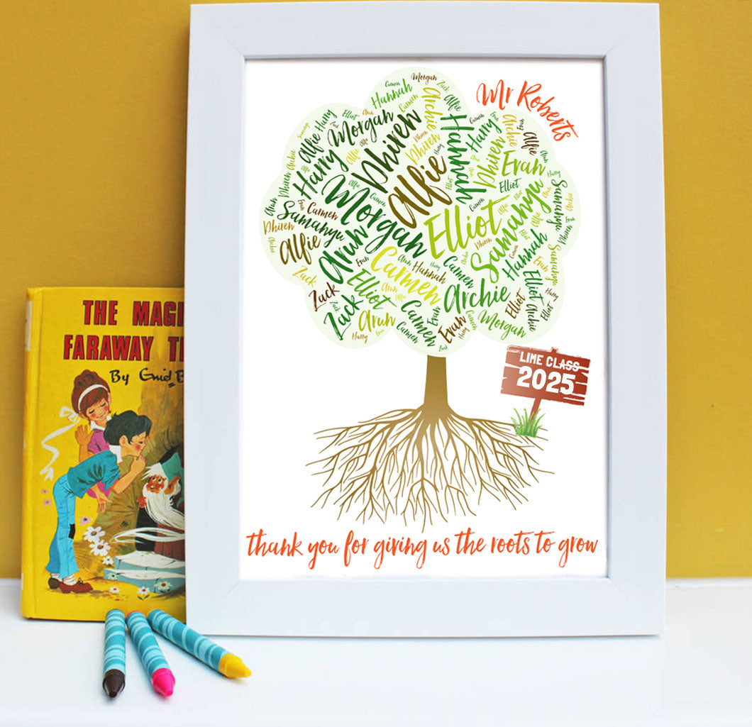 Personalised Class Tree Teacher’s Print