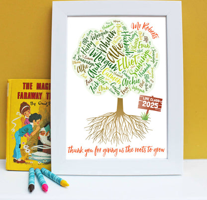 Personalised Class Tree Teacher’s Print