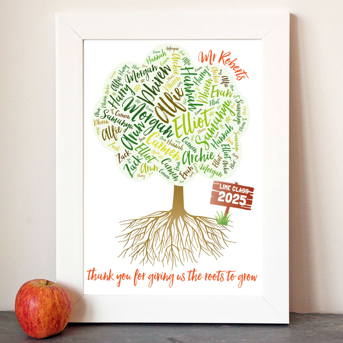 Personalised Class Tree Teacher’s Print