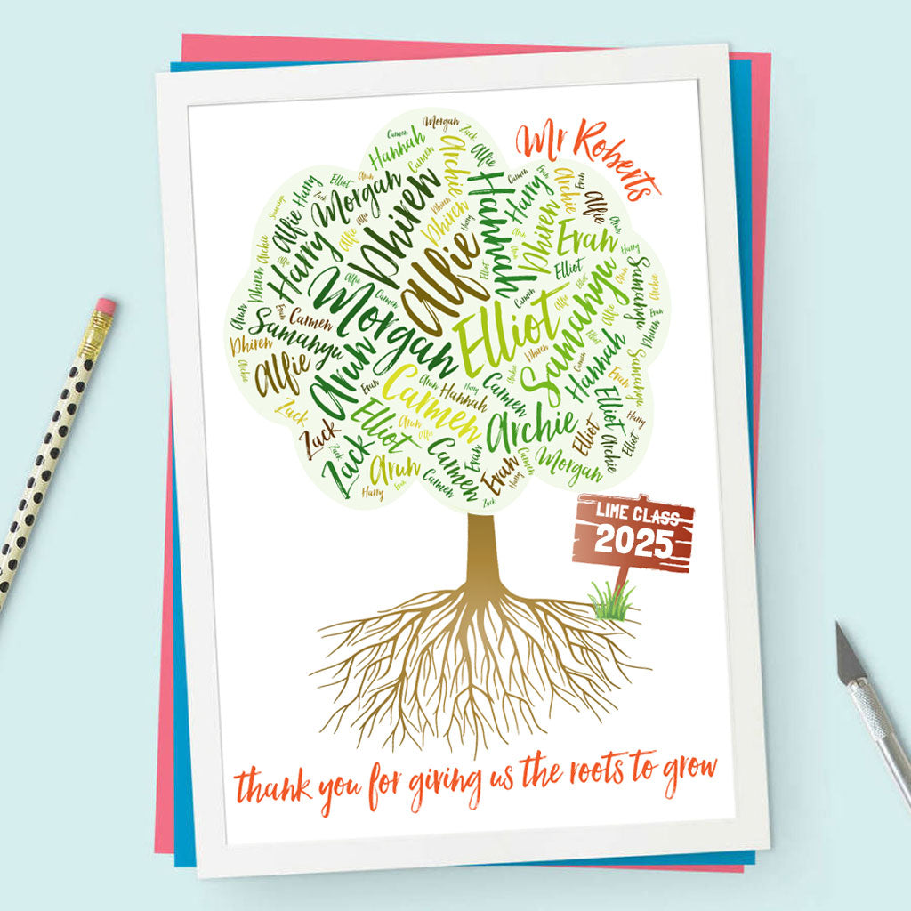 Personalised Class Tree Teacher’s Print