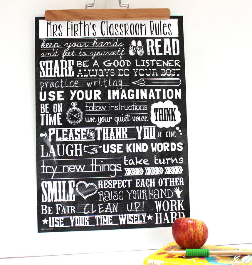 Teacher Classroom Rules