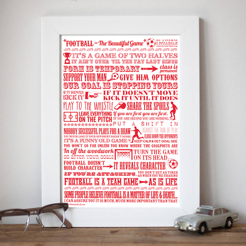 Football 'the Beautiful Game’ Giclée Print