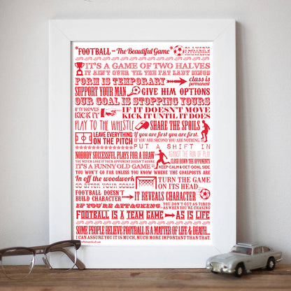 Football 'the Beautiful Game’ Giclée Print