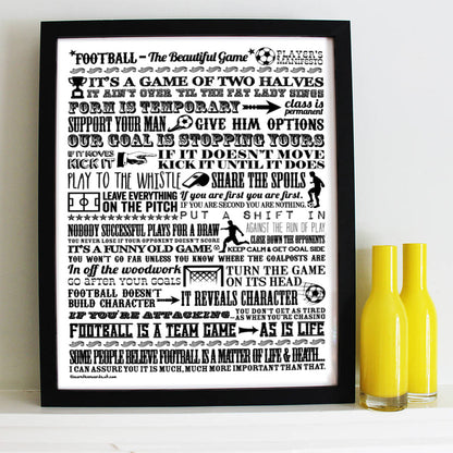Football 'the Beautiful Game’ Giclée Print