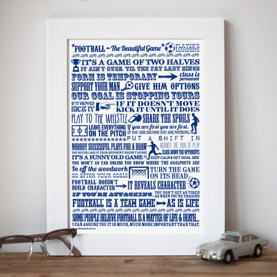 Football 'the Beautiful Game’ Giclée Print
