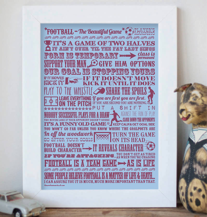 Football 'the Beautiful Game’ Giclée Print