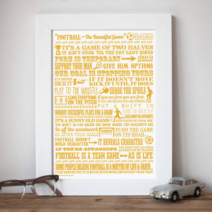 Football 'the Beautiful Game’ Giclée Print