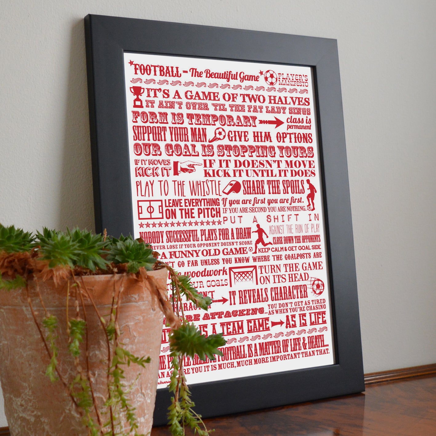 Football 'the Beautiful Game’ Giclée Print