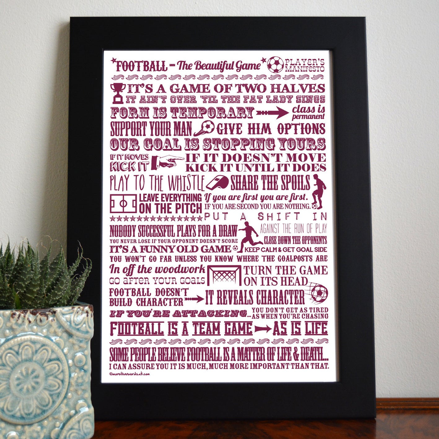 Football 'the Beautiful Game’ Giclée Print
