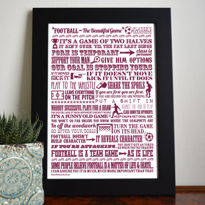 Football 'the Beautiful Game’ Giclée Print