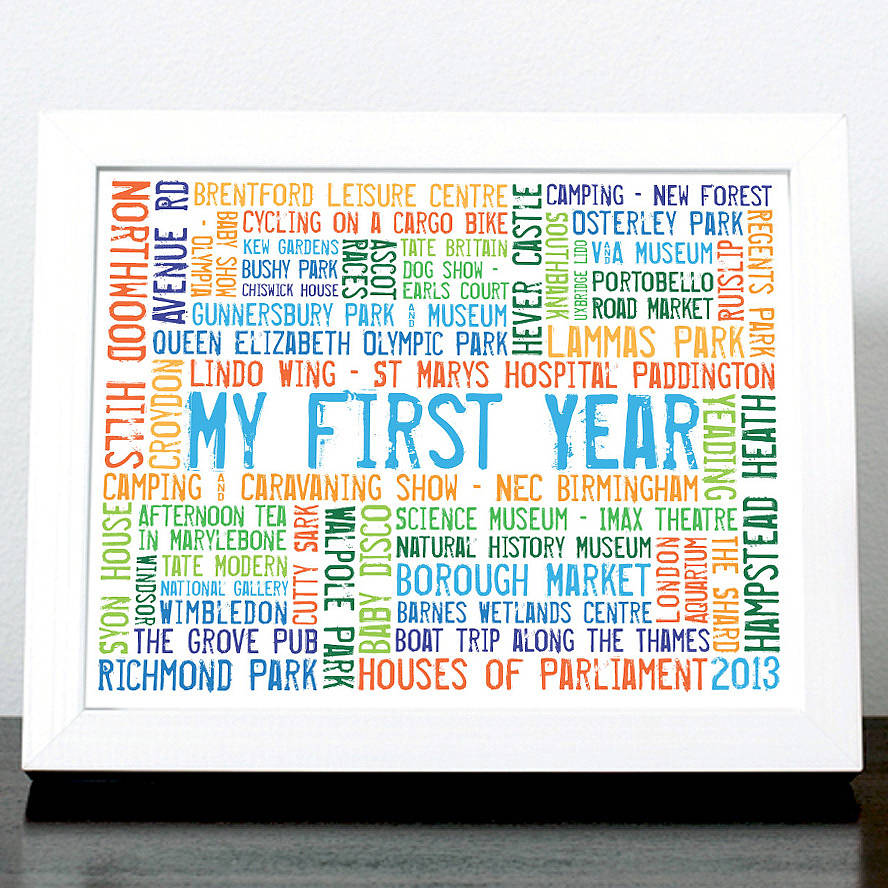 ‘My First Year’ Print